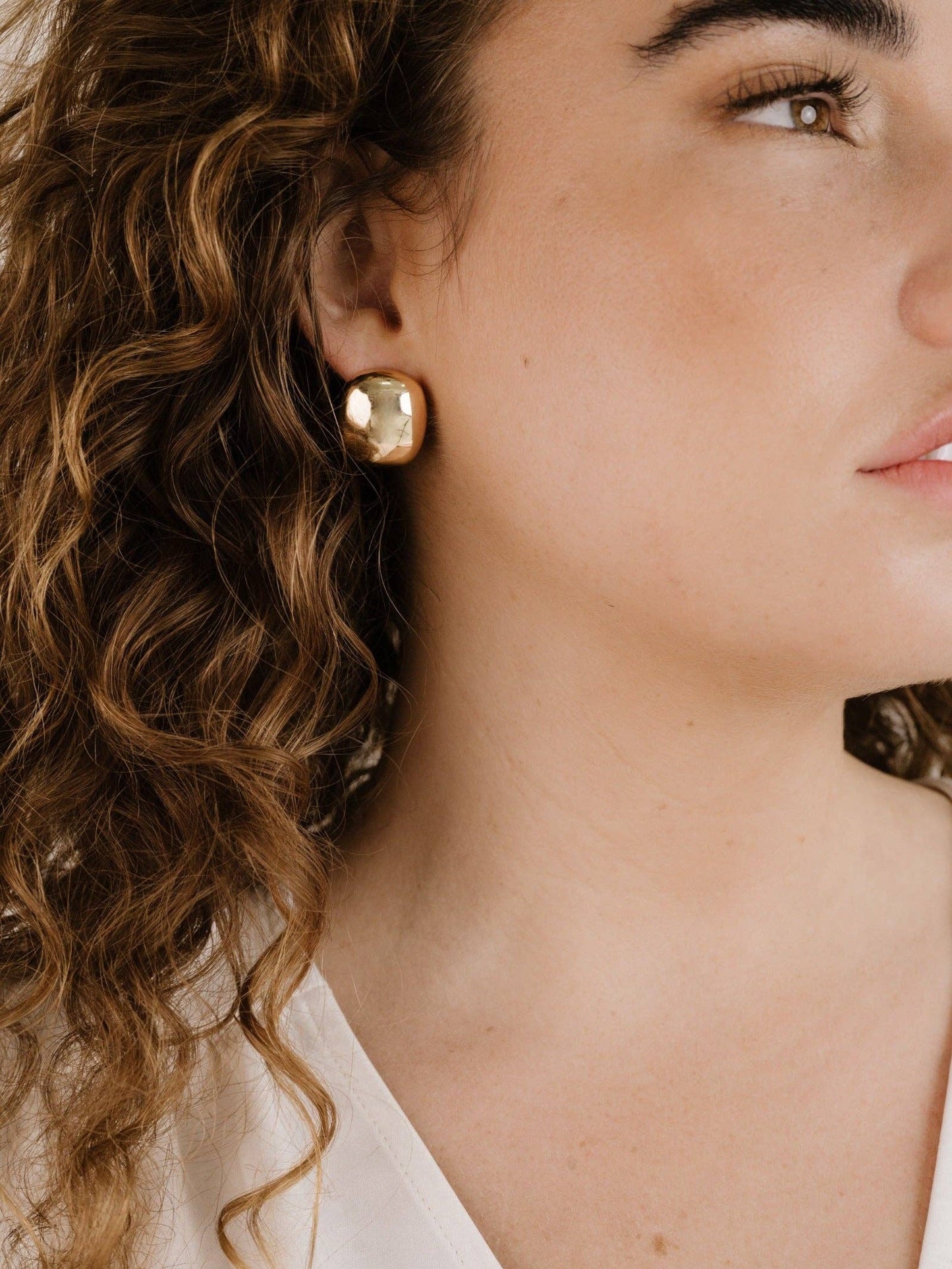 Curved Stud Earrings