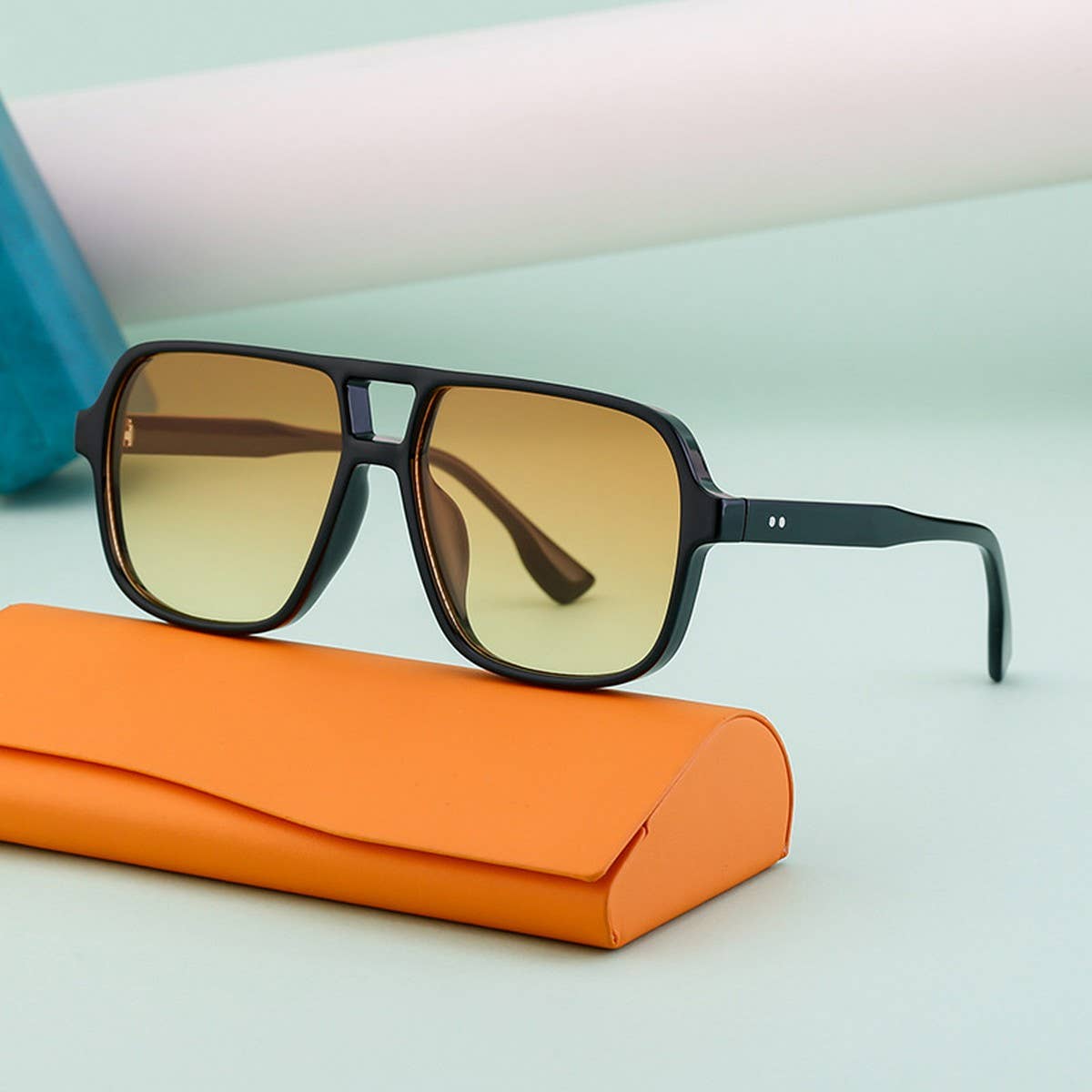 Double Bridge Large Frame Sunglasses