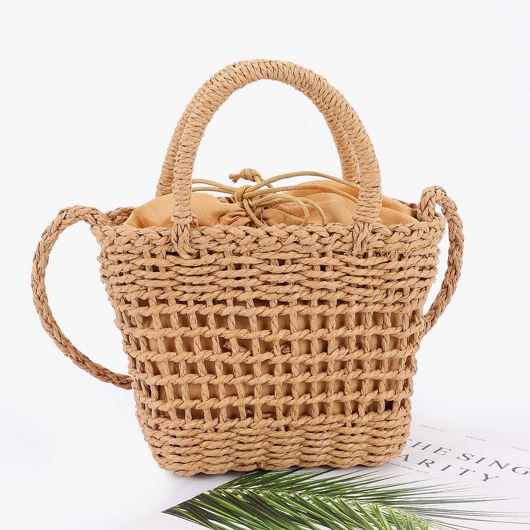 Straw Cherry Bag