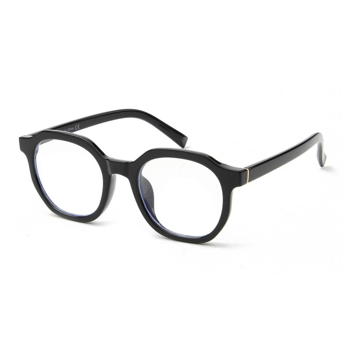 Round Geometric Blue Light Glasses