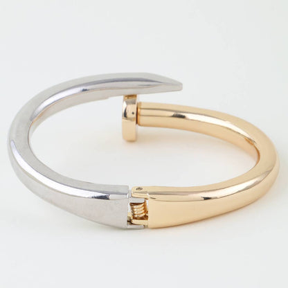 Two Tone Nail Head Bangle