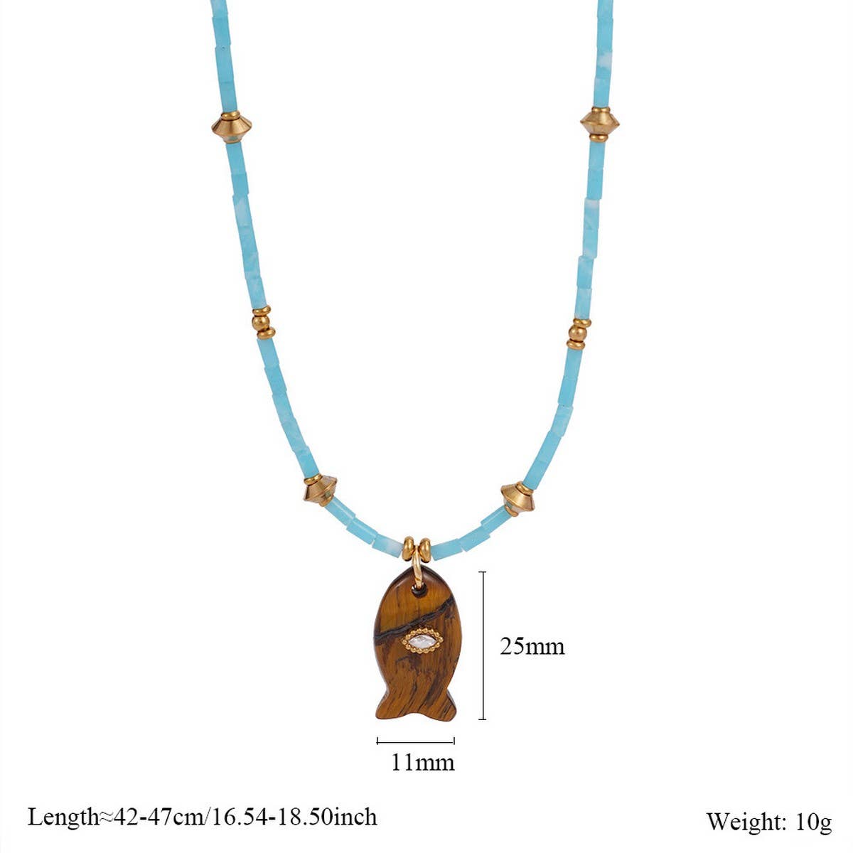 Gem Fish Necklace