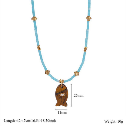 Gem Fish Necklace