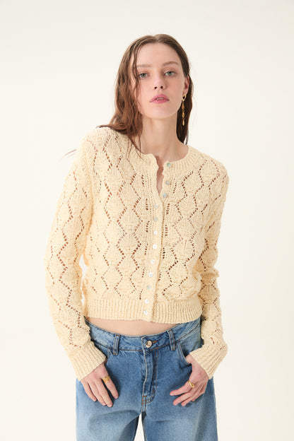 Cerdena Cardigan - Ecru