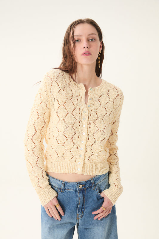 Cerdena Cardigan - Ecru