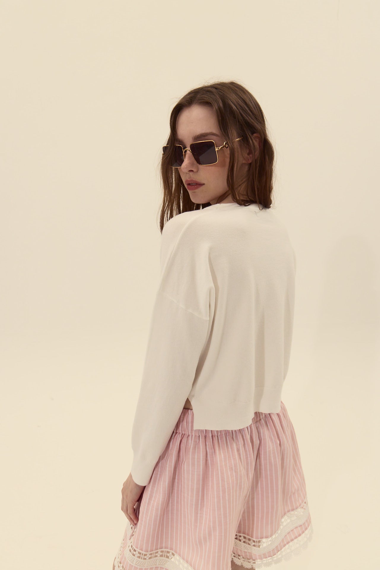 Polly Sweater - Pearl
