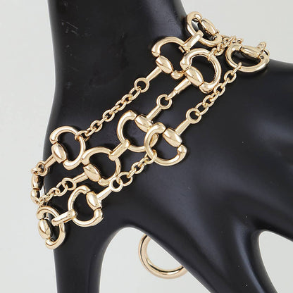 Triple Toggle Chain Bracelet