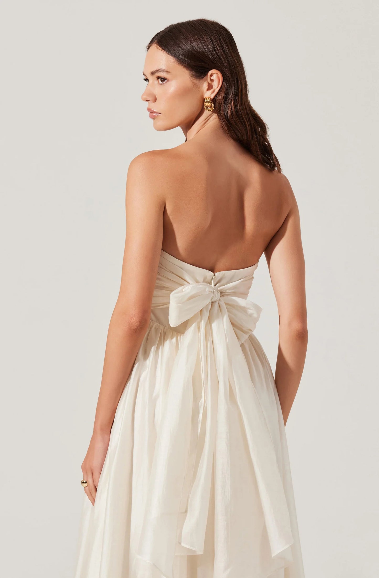 Aneesha Strapless Pleated Mini Dress
