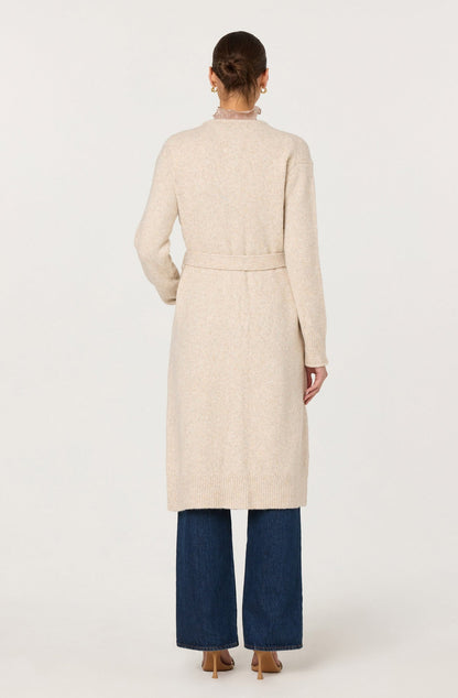 Meris Belted Longline Cardigan