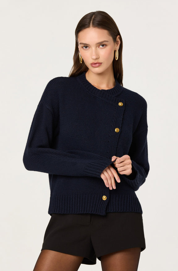 Jackeline Asymmetrical Scarf Cardigan