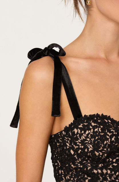 Donne Floral Lace Bustier Top