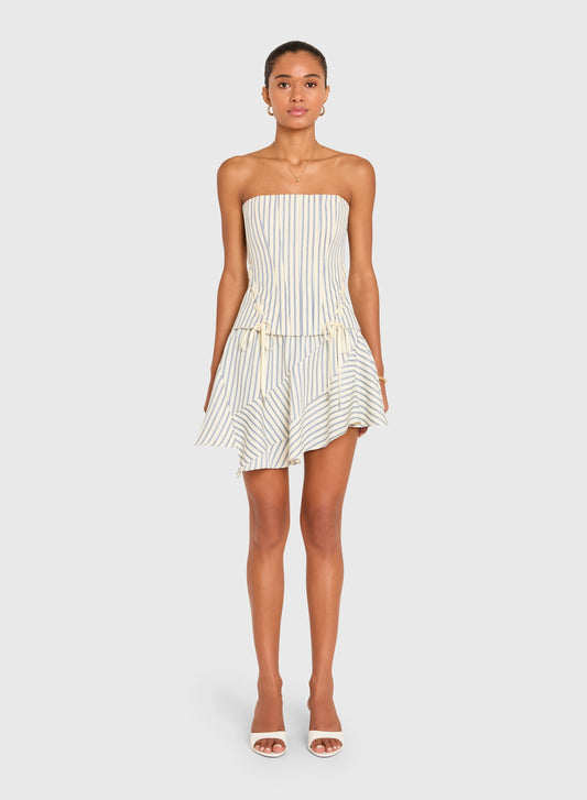 Hathaway Top - Oxford Blue Stripe