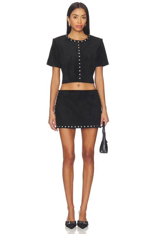 Nirvana Suede Skort