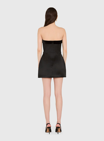 Avalee Skort Romper - Black