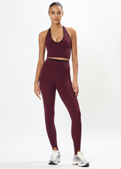 River Stirrup Legging - Dark Cherry