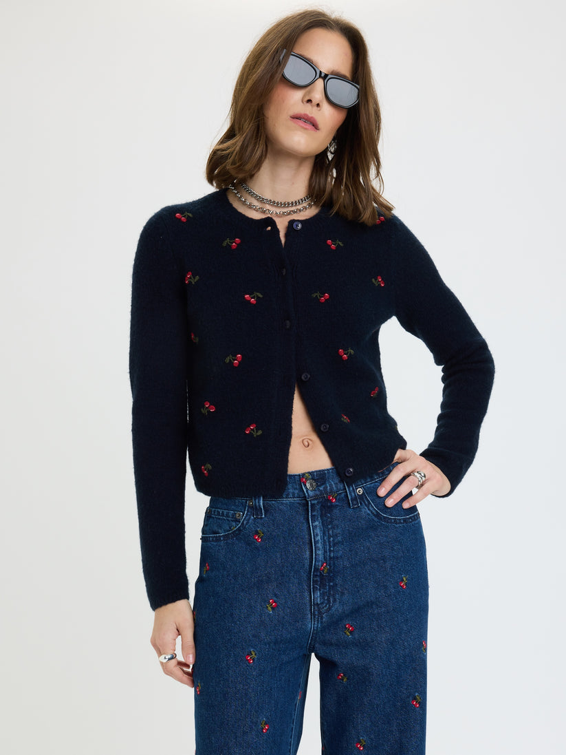 Muse Cardigan - Cherry