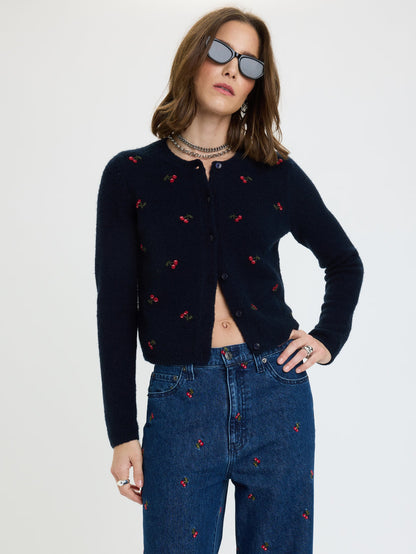 Muse Cardigan - Cherry