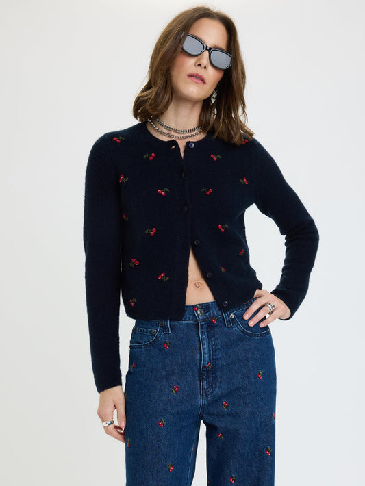 Muse Cardigan - Cherry