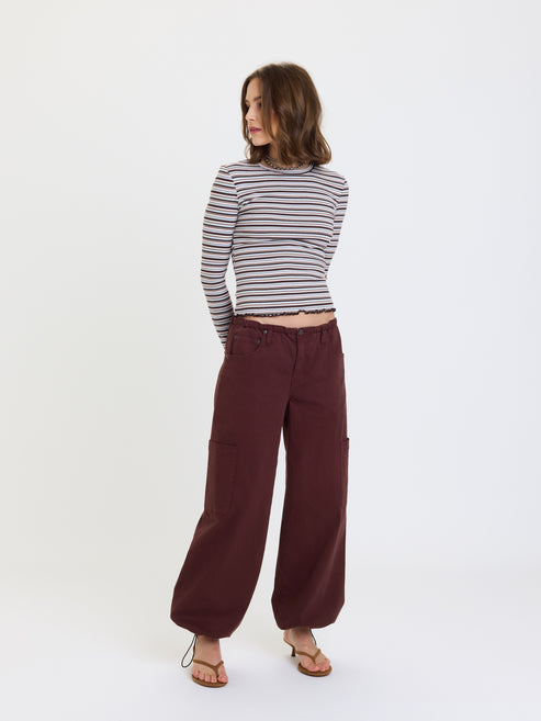 Mirage Cargo Jean - Cherry