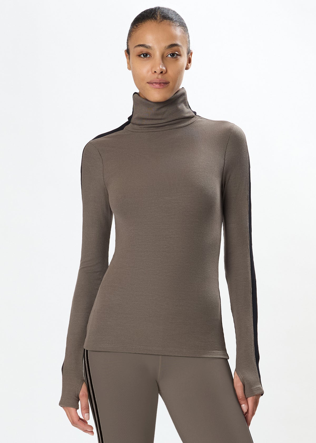 Jackson Rib Turtleneck - Lentil