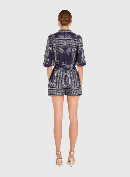 Lucia Romper - Navy