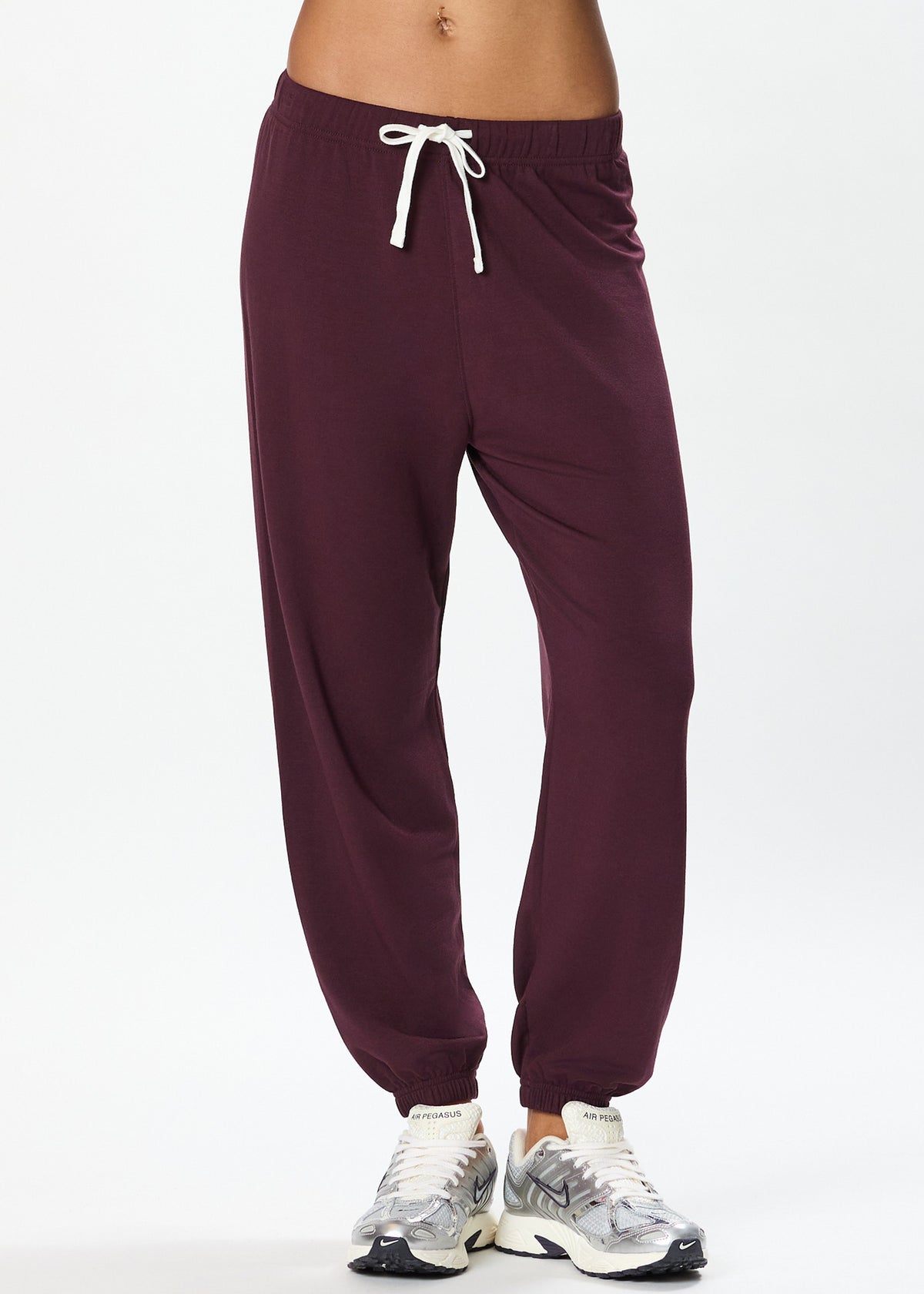 Andie Sweatpant - Dark Cherry