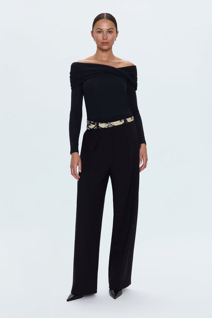 Eden Pleated Ponte Trouser
