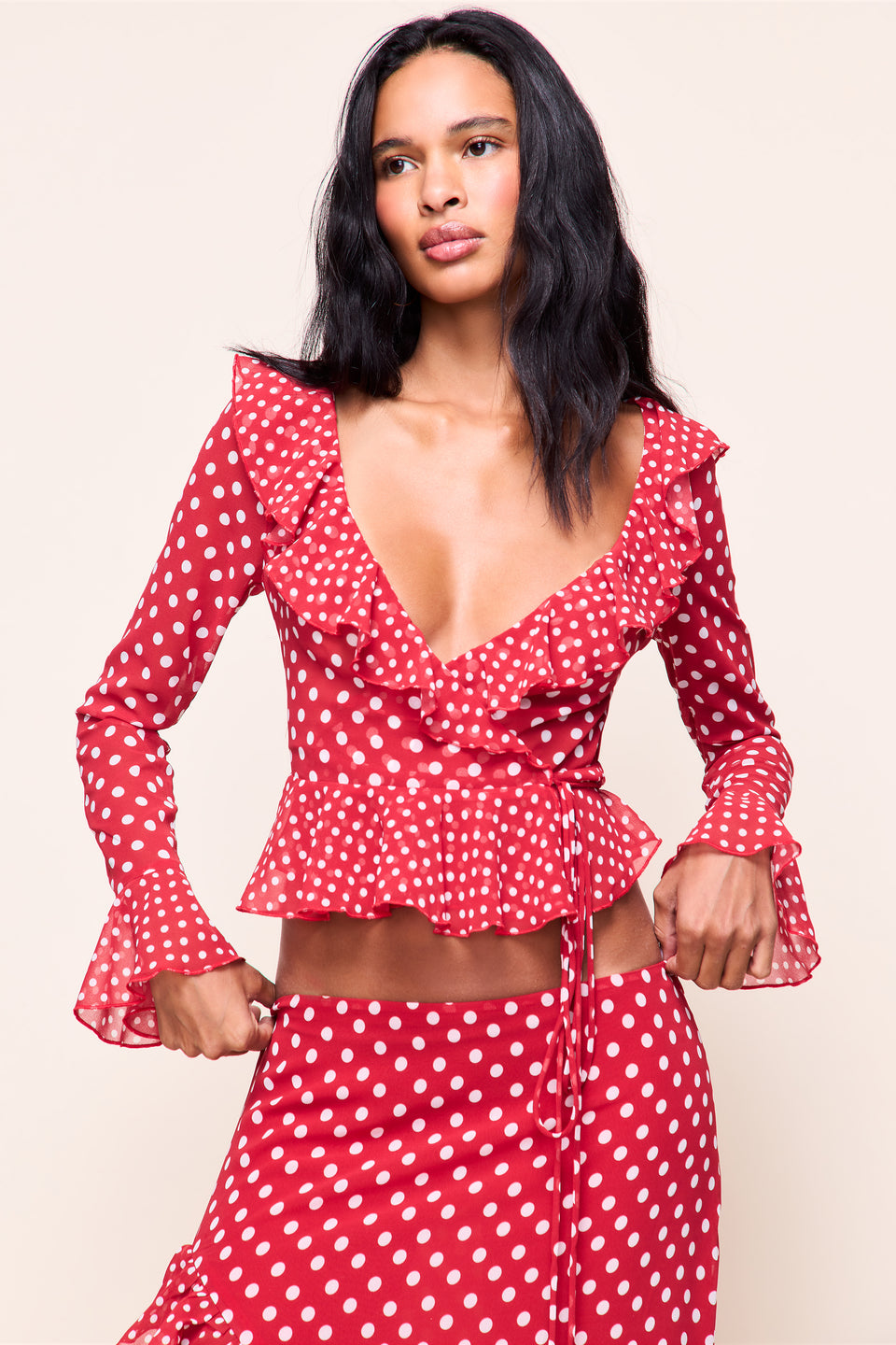 Mallorca Ruffle Wrap Top