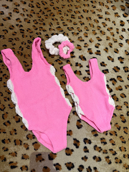 Mommy and Me Swimsuits w/ matching scrunchies