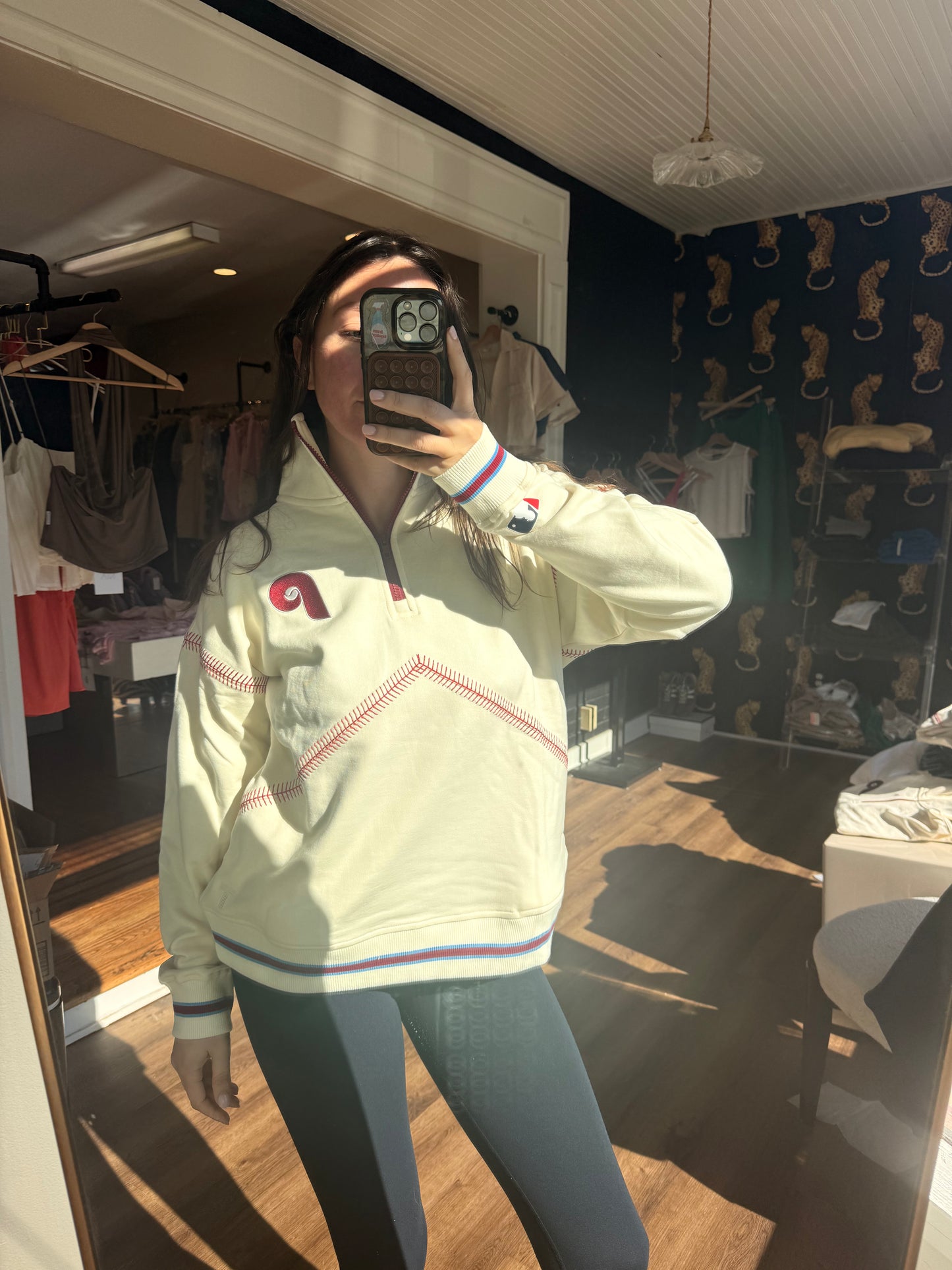 Phillies Stitch Quarter Zip