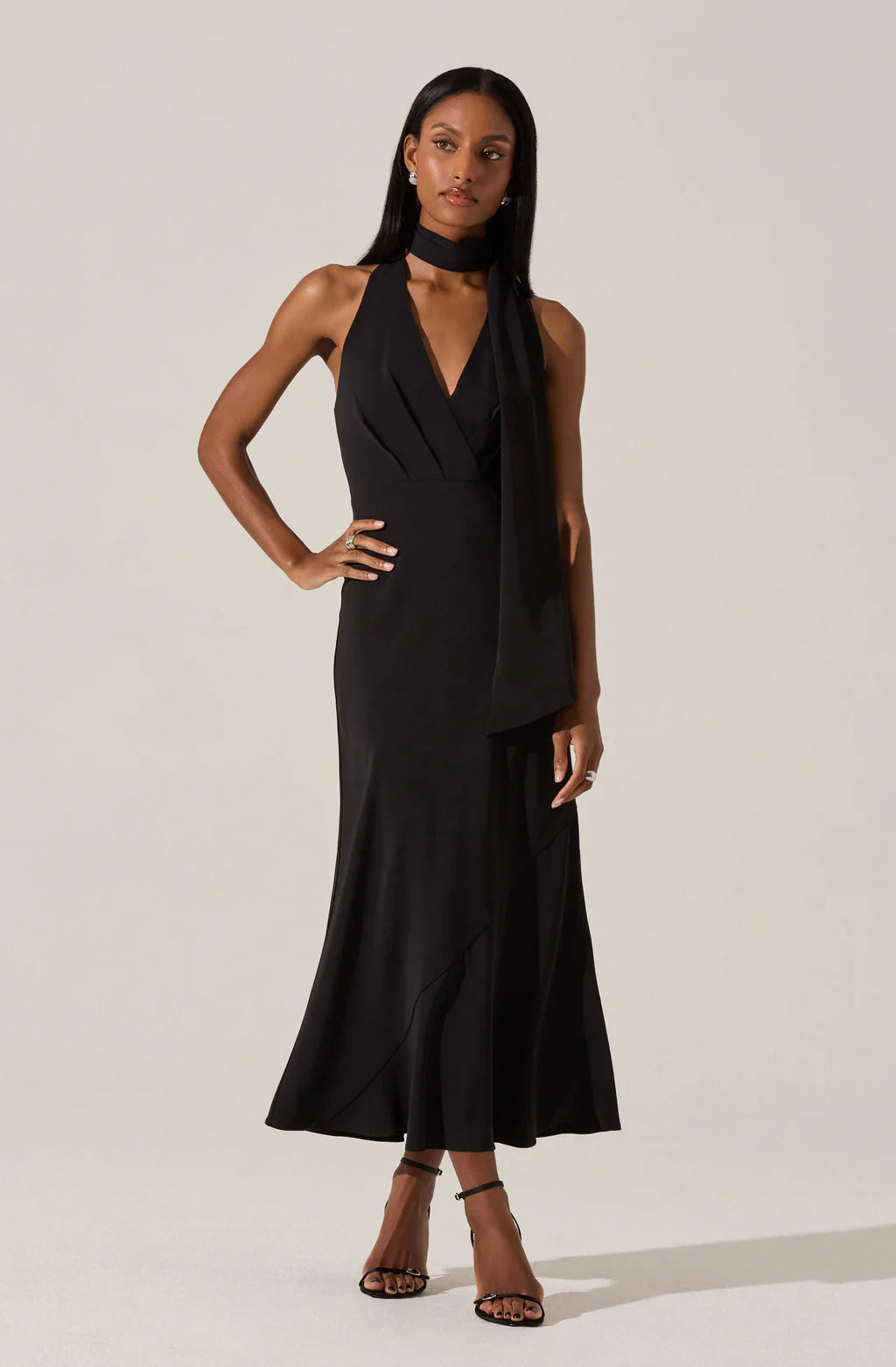 Hilaire Halter Neck Dress
