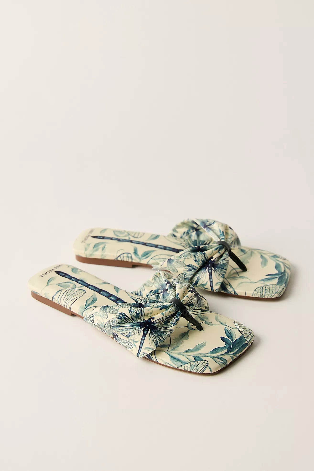 Tia Ruched Printed Sandal