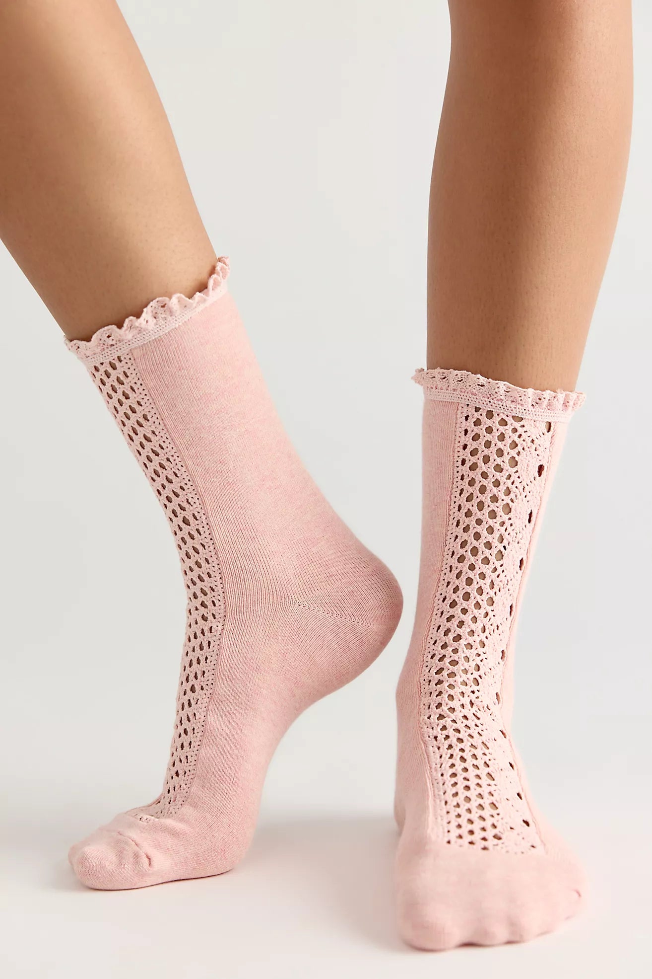 Beloved Waffle Knit Sock - Bubblegum