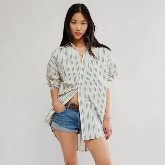 Freddie Striped Shirt - Ivory