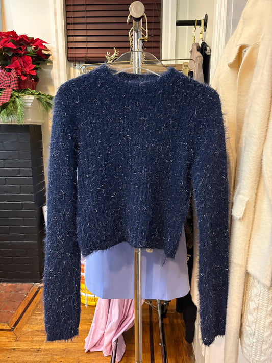 Navy Confetti Sweater