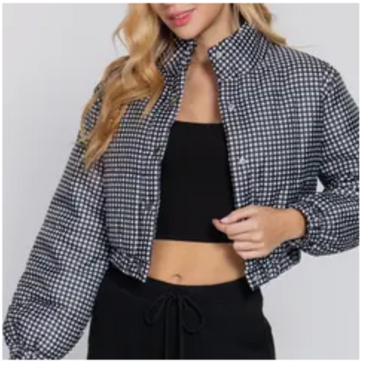 Black & White Puffer Jacket