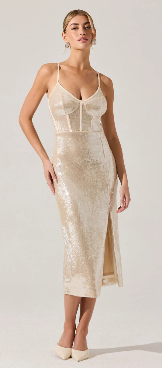 Liese Sequin Midi Dress