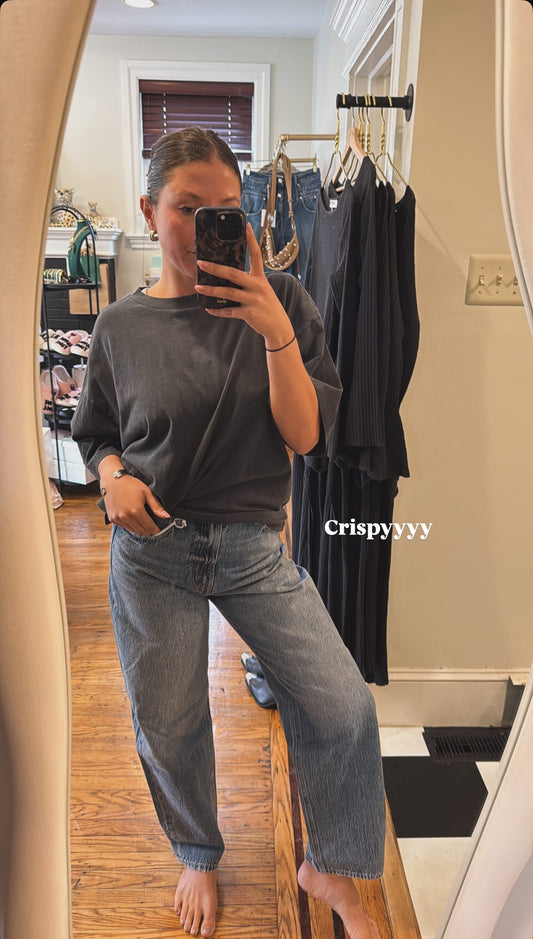 Wes High Rise Barrel Jean - Spectacle