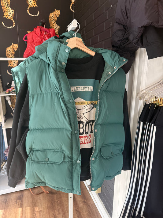 Green Puffer Vest