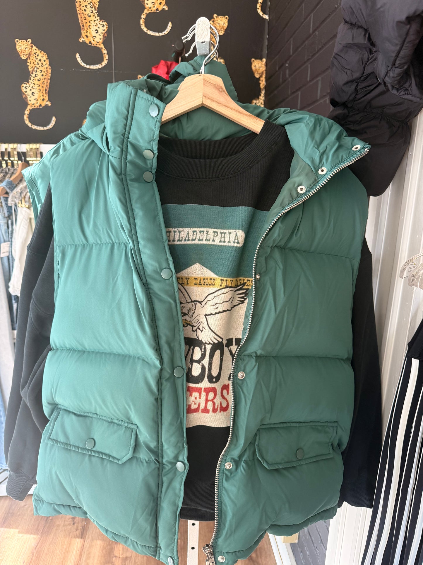 Green Puffer Vest