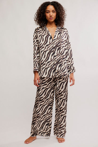 Dreamy Days Pajama Set - Zebra