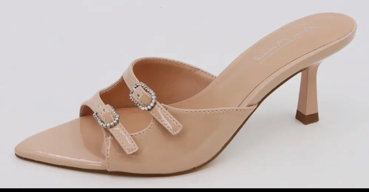 Two Straps Nude Heel
