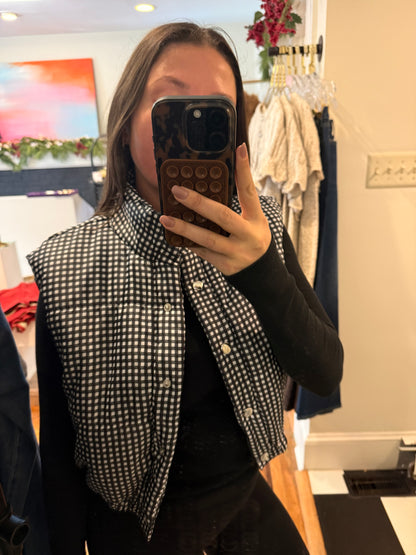 High Neck Zip Up Vest