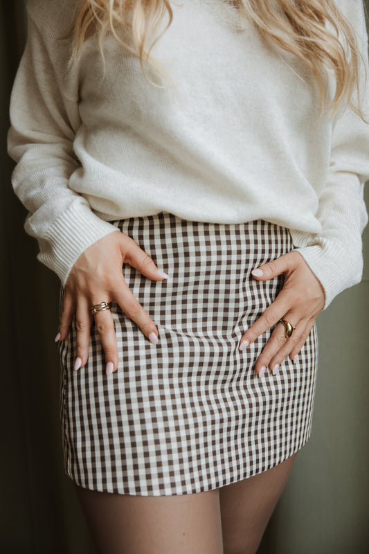Emily Gingham Skort