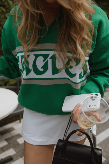 Eagles Quarter Zip - Kelly Green