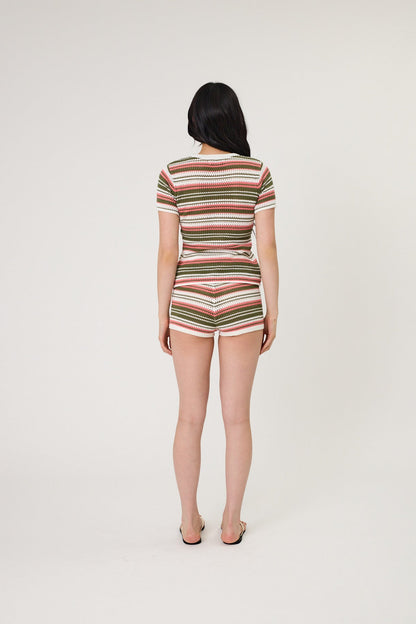 Rio Tee - Seaweed Stripe
