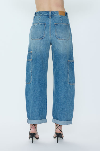 Sonny High Rise Barrel Jean - Coastal Fade