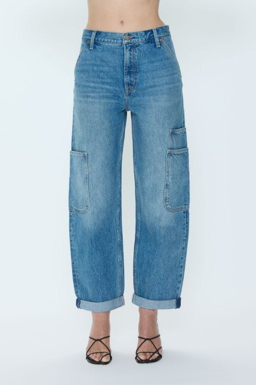 Sonny High Rise Barrel Jean - Coastal Fade