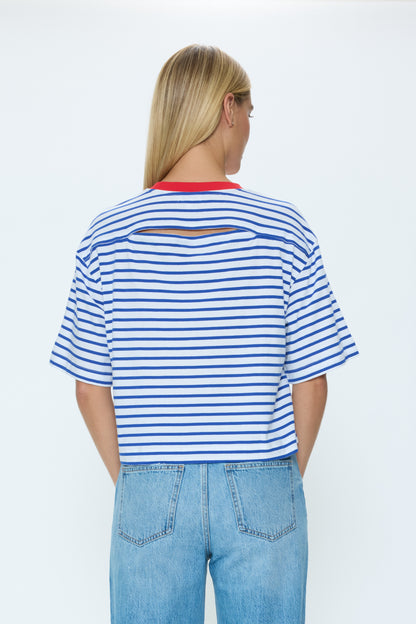 Mae Cropped Tee - Maritime Red
