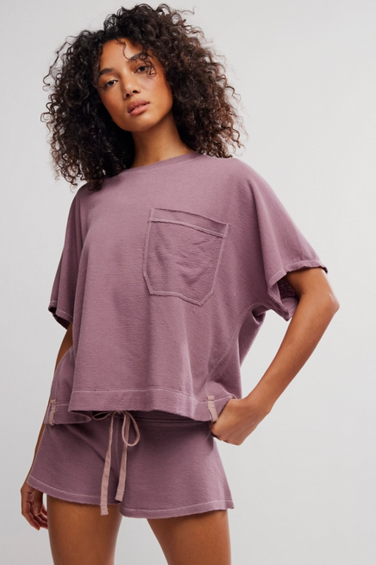 Staycation Tee - Elderberry